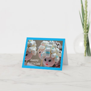 Carte *LES TÊTES MARSHMELLOW DISENT *JEUX 10e ANNIVERSAI