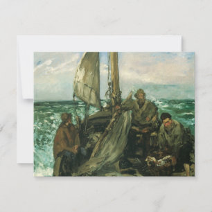 Carte Les Toilers de la Mer d'Edouard Manet, Art Vintage