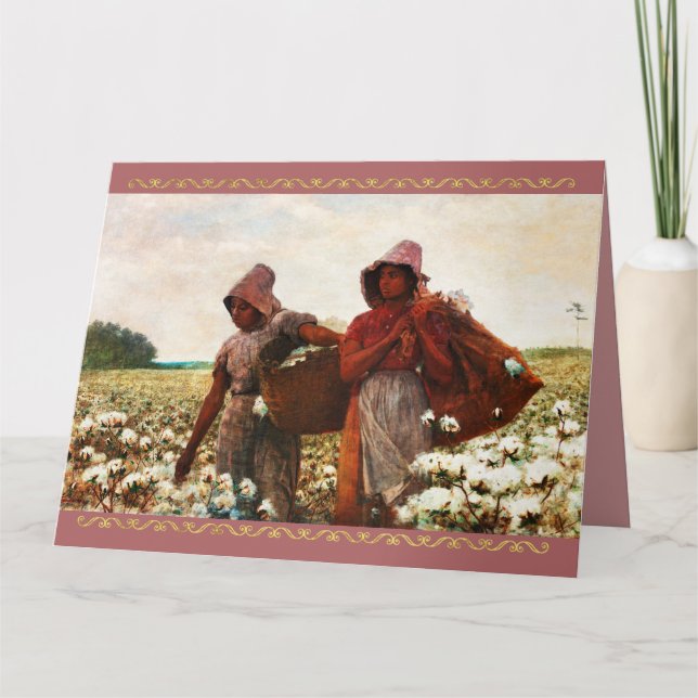 Carte Les tombereaux de coton de Winslow Homer (Devant)