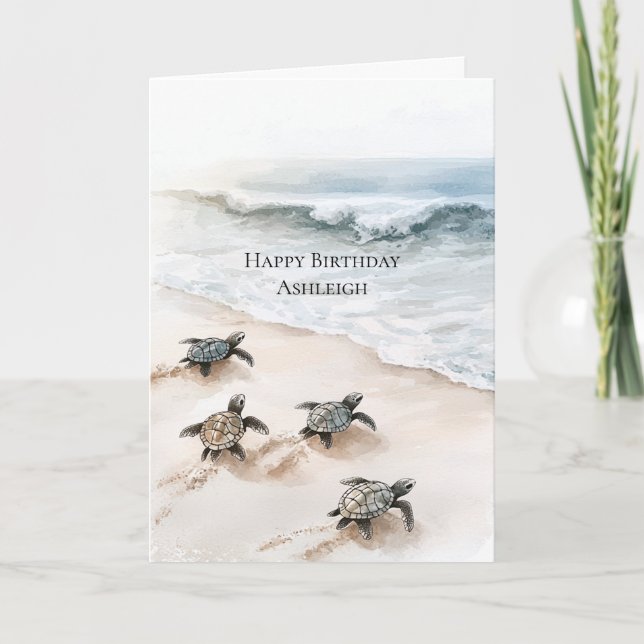 Carte Les tortues de mer Ocean Beach Coast (Devant)
