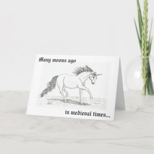 Carte "Les Unicornes Ont Été Croyés En"