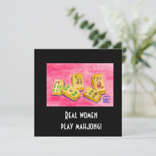Carte Les vraies femmes jouent au Mahjong