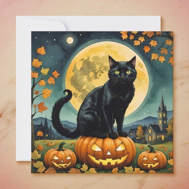 Carte Les yeux brillants de l'invitation d'Halloween (Créateur téléchargé)