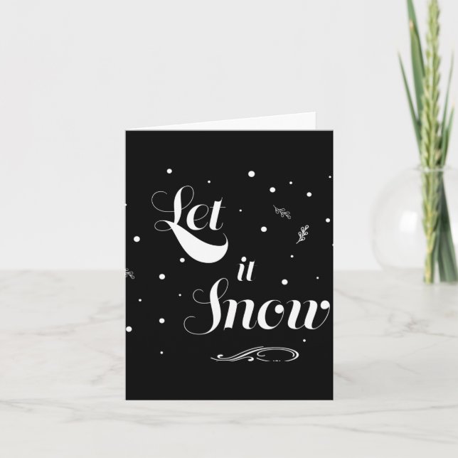 Carte Let It Snow Christmas Holiday Cool Toddler T Shirt (Devant)