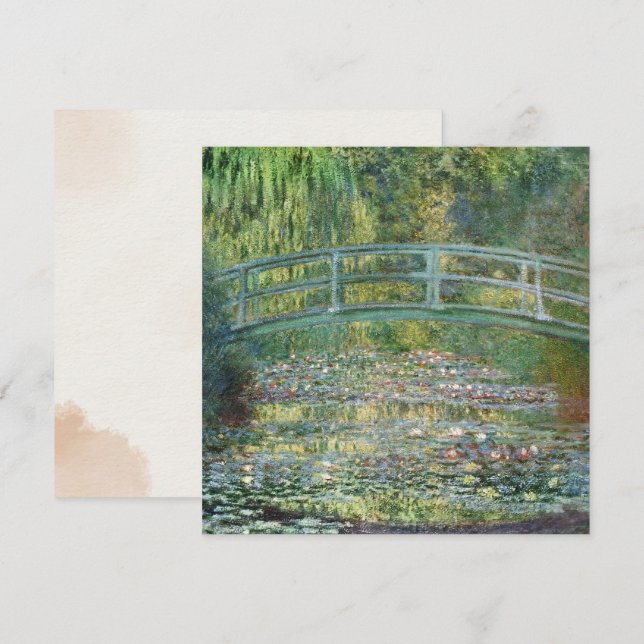 Carte L'Etang Lily | Peinture vintage française (Devant / Derrière)
