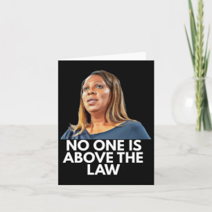 Carte Letitia James. Personne N'Est Au-Dessus De La Loi