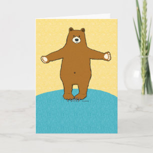 Carte L'étreinte d'ours élogieuse obtiennent bien