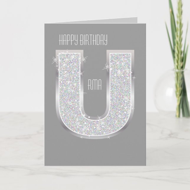 CARTE LETTRE ARGENT U (Devant)