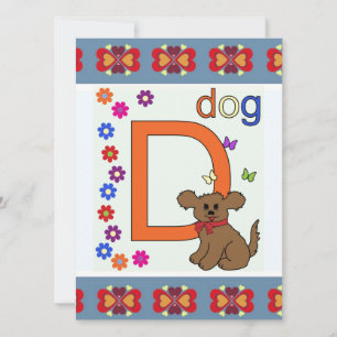 CARTE LETTRE CHIEN D