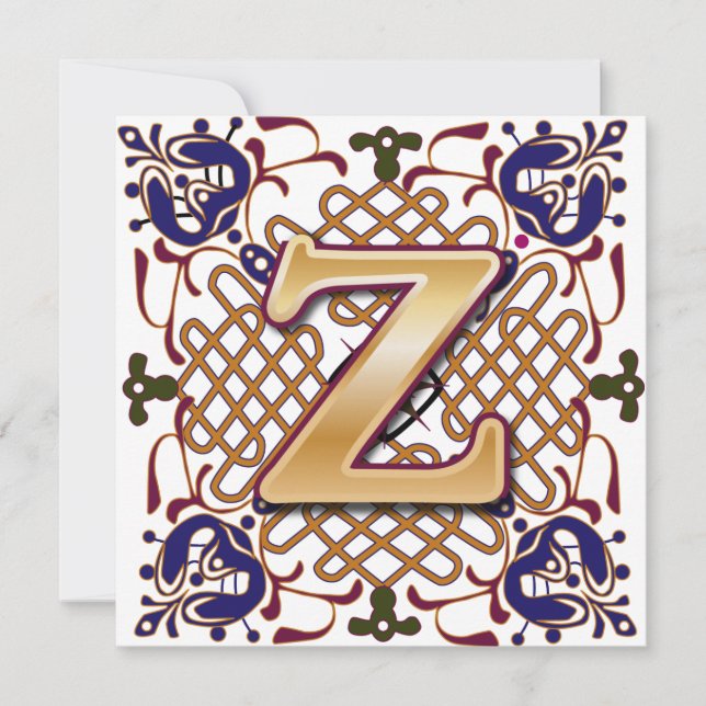 CARTE LETTRE CLÉ Z (Devant)