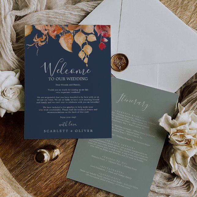 Carte LETTRE D'ACCUEIL Mariage DE LA Marine (Créateur téléchargé)