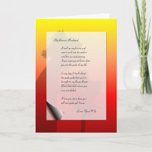 Carte LETTRE D'AMOUR MARI Drôle Yada Yak