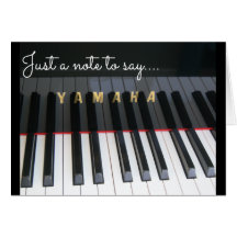 Carte-lettre de clavier de piano