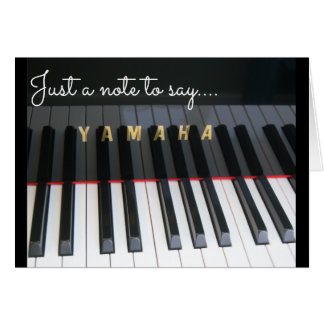 Carte-lettre de clavier de piano