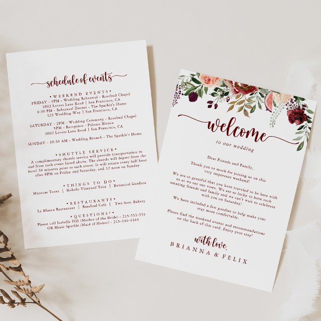 Carte LETTRE D'ÉTÉ Rustique Mariage Floral (Créateur téléchargé)