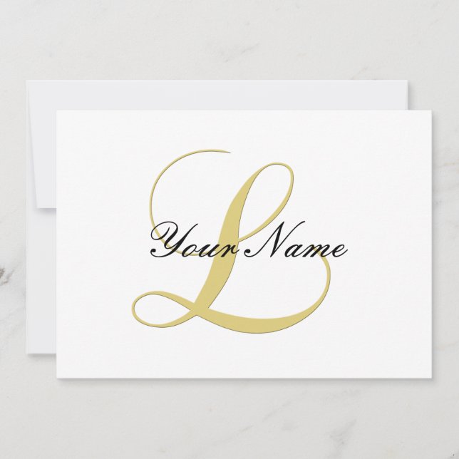 Carte Lettre monographie L Golden Single (Devant)