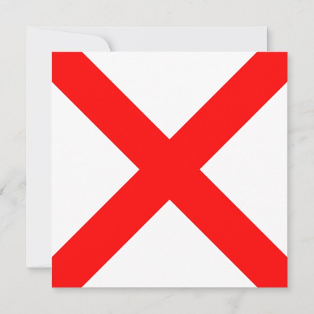 Carte Lettre V Victor du signal du drapeau nautique (Devant)
