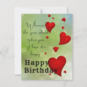 Carte Lettre verte