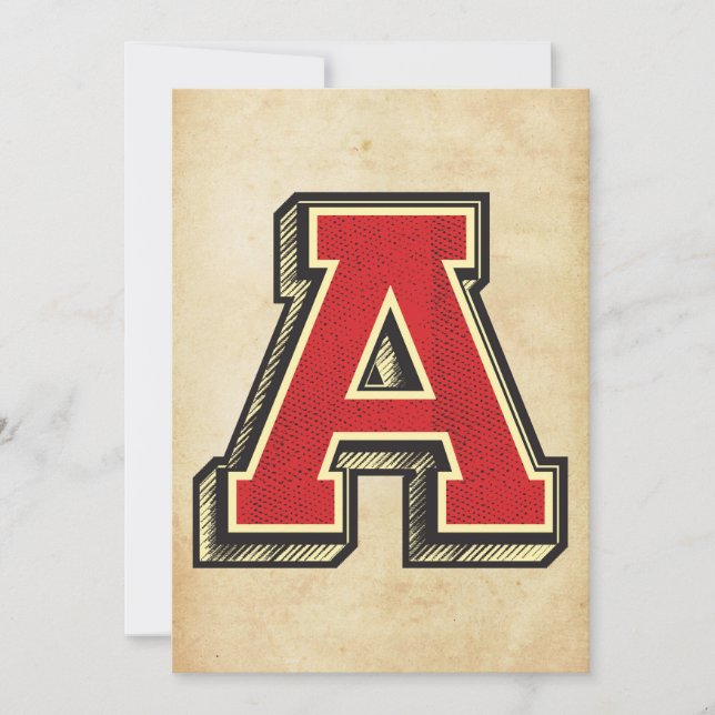 Carte Lettre vintage Une Personnalisation Unique (Devant)