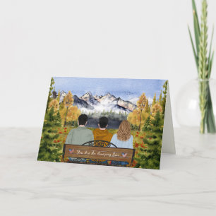 Carte Lettres Peintes de la Maison, Pour Fils en Camp d'