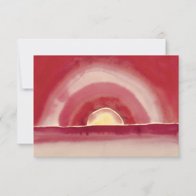 Carte Levée de soleil par Georgia O'Keefe (Devant)