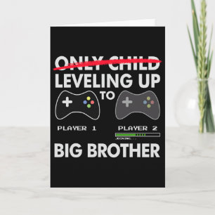 Carte Leveling To Big Brother Shirt - Jeu Vidéo Jouer
