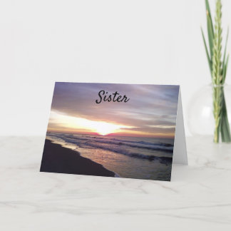 CARTE **LEVER AU COUCHER DE SOLEIL** JOYEUX ANNIVERSAIRE