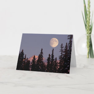Carte Lever de lune début de l'hiver   Anchorage, Alaska