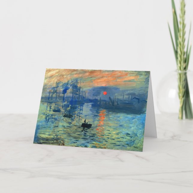 Carte Lever de soleil d'impression, Soleil Levant, (Devant)