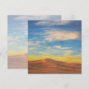 Carte Lever de soleil magnifique sur les dunes de sable