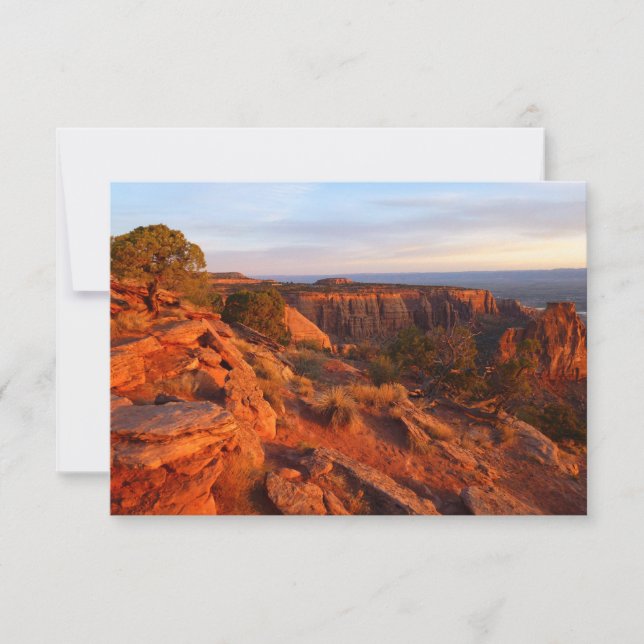 Carte Lever de soleil sur le sentier Grand View au monum (Devant)