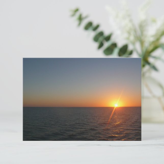 Carte Lever du soleil à Sea III Océan Horizon (Debout devant)