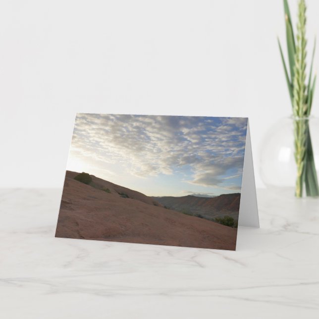 Carte Lever du soleil sur le sentier pour Delicate Arch (Devant)
