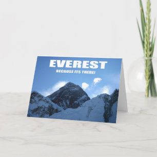 Carte L'Everest - Parce qu'il est là