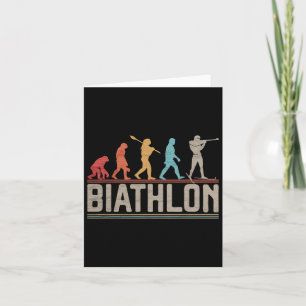 Carte L'Évolution Du Biathlon Cible Tir Xc Skiin