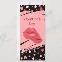 Lèvres Heureuse Sainte-Valentin Vous aimez chérie