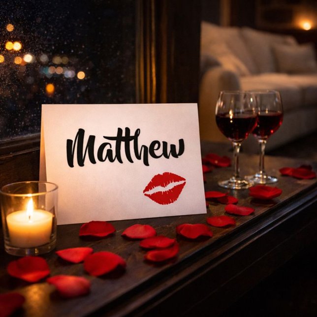 Carte Lèvres Rouges Coquines pour Votre Chéri (Créateur téléchargé)