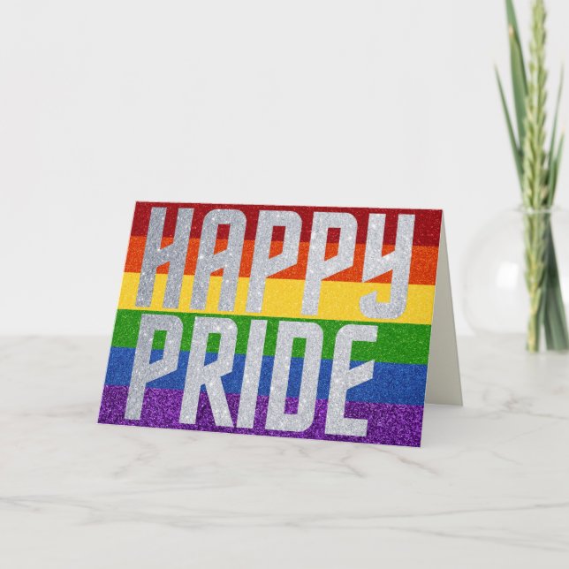 Carte LGBT Glitter (Devant)