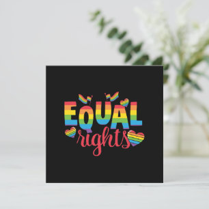 Carte LGBTQ - Égalité des droits - Couleurs arc-en-ciel