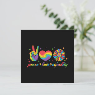 Carte LGBTQ - Paix, Amour, Égalité