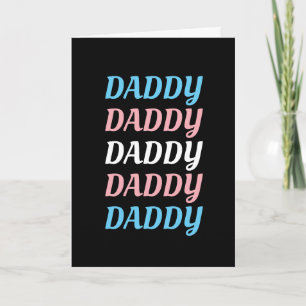 Carte LGBTQ Papa Transgenre Pride Papa Fête des pères