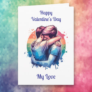 Carte LGBTQIA+ Heureuse Sainte-Valentin My Love
