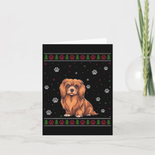 Carte Lhasa Apso Sweat de Noël Xmas Animal Chien L