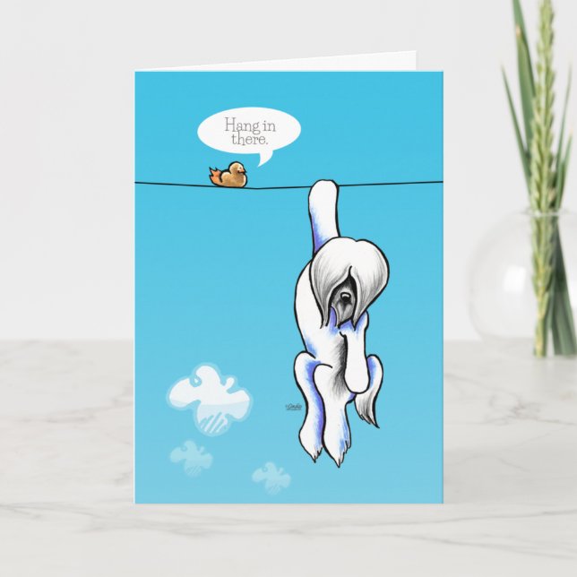 Carte Lhasa Hang Encouragement Off-Leash Art™ (Devant)