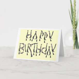 Carte L'heureuse agression d'anniversaire