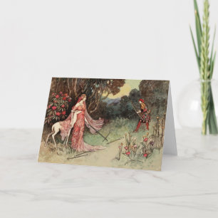 Carte L'histoire de la fée Vintage de la forêt