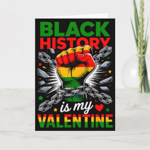 Carte L'histoire des Noirs est mon jour de la Saint-Vale