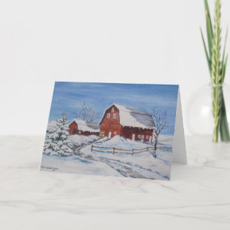Carte L'hiver à la ferme