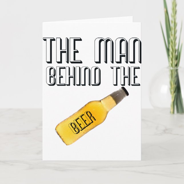Carte L'homme derrière la bière (Devant)