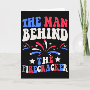 Carte L'Homme Derrière Le Feu d'Artifice 4 Juillet Genre